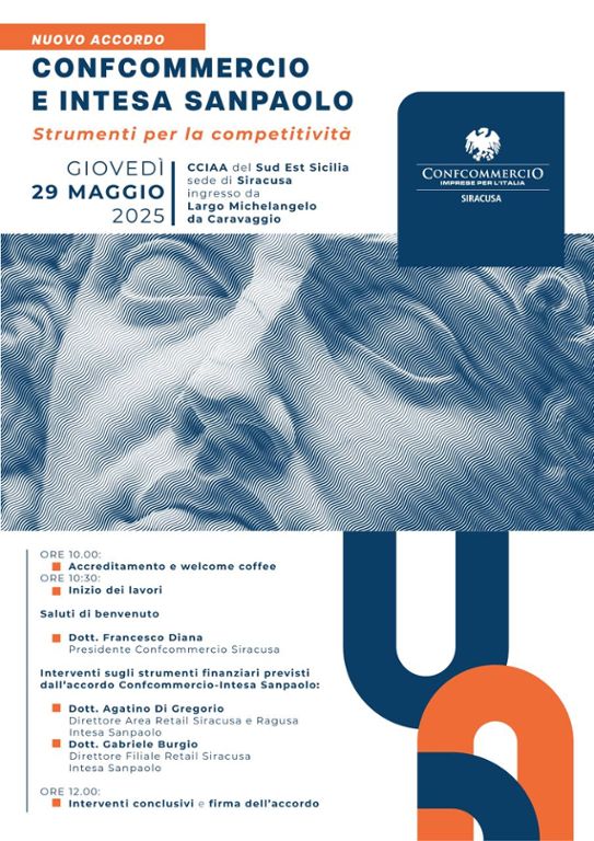 CONFCOMMERCIO E INTESA SAN PAOLO: STRUMENTI PER LA COMPETITIVITA`