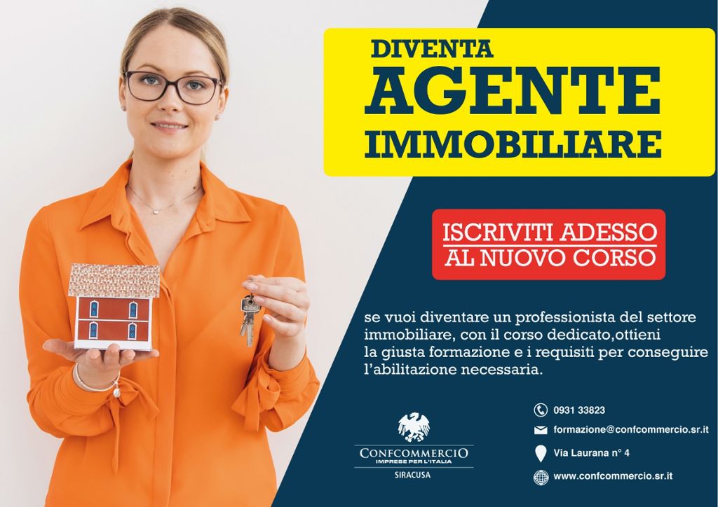 AVVIO CORSO PREPARATORIO PER AGENTI IMMOBILIARI CON MANDATO A TITOLO ONEROSO