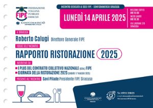 LUNEDì 14 APRILE 2025 INCONTRO DEDICATO AI SOCI FIPE - CONFCOMMERCIO SIRACUSA