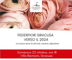 FEDERFIORI SIRACUSA: A VILLA REIMANN PRESENTAZIONE DELLE ATTIVITÀ IN CANTIERE
