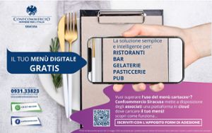 Il Tuo menù GRATUITO a portata di click