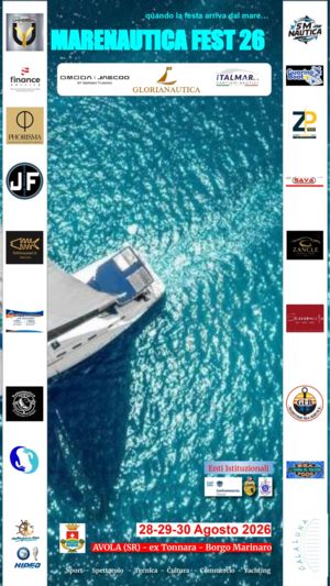 MARENAUTICA FEST 26: 28 - 29 - 30 AGOSTO 2026